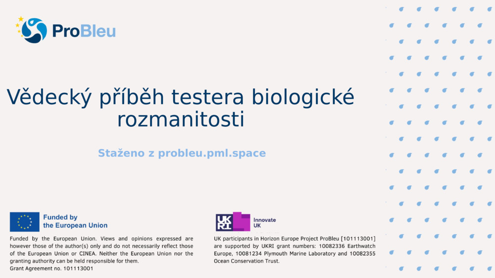 Vědecký příběh testera biologické rozmanitosti