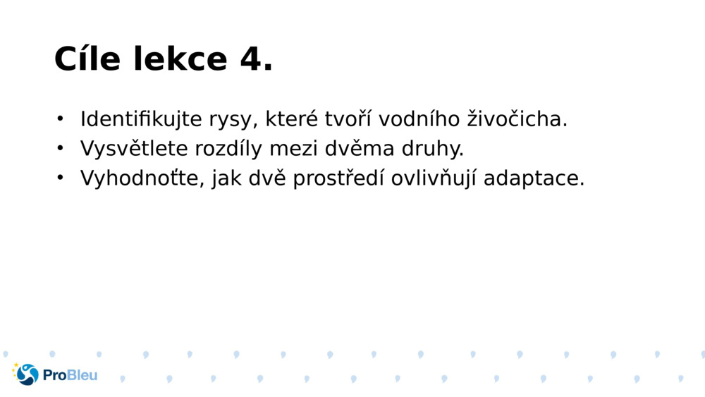 Cíle lekce 4.