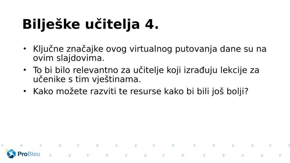 Bilješke učitelja 4.