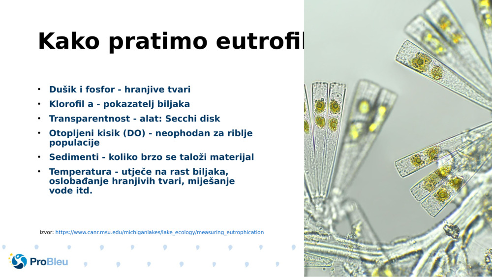 Kako pratimo eutrofikaciju?