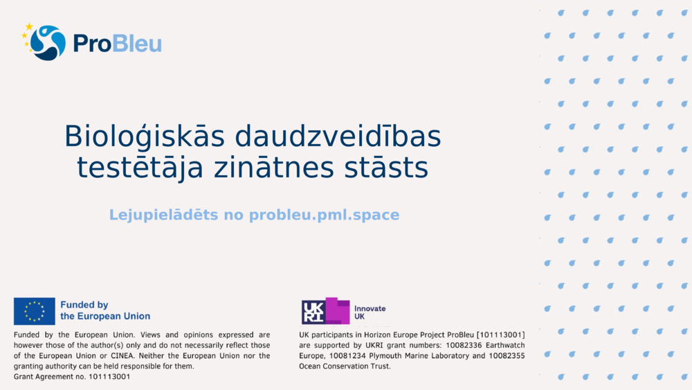 Bioloģiskās daudzveidības testētāja zinātnes stāsts