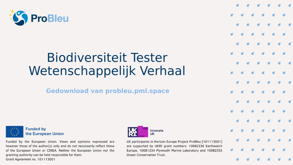 Biodiversiteit Tester Wetenschappelijk Verhaal