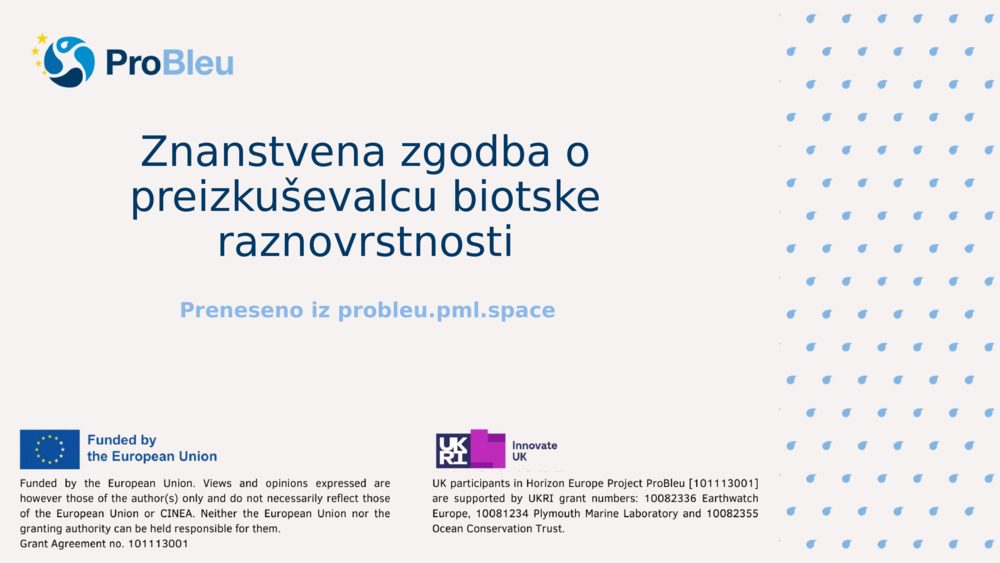 Znanstvena zgodba o preizkuševalcu biotske raznovrstnosti