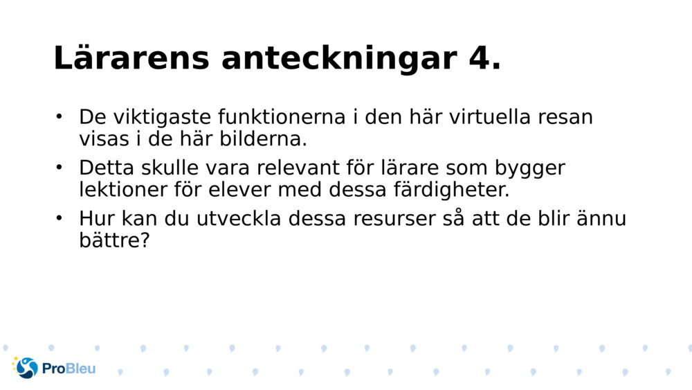 Lärarens anteckningar 4.