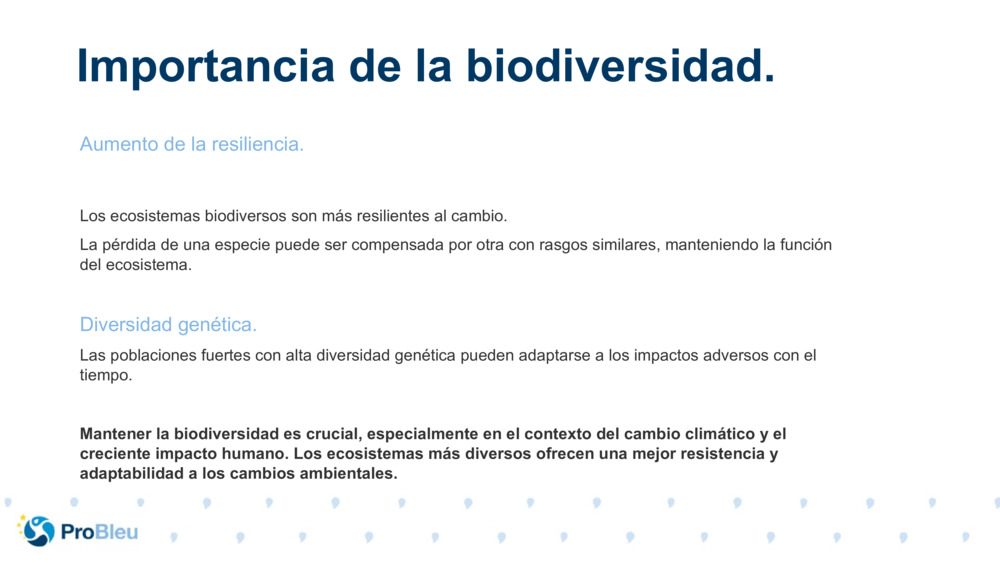 Aumento de la resiliencia.