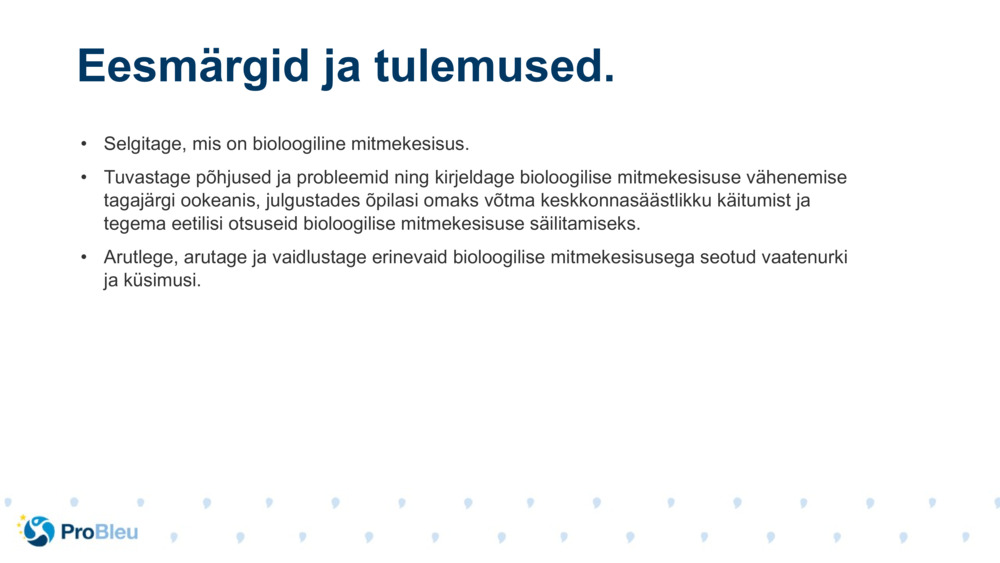Selgitage, mis on bioloogiline mitmekesisus.