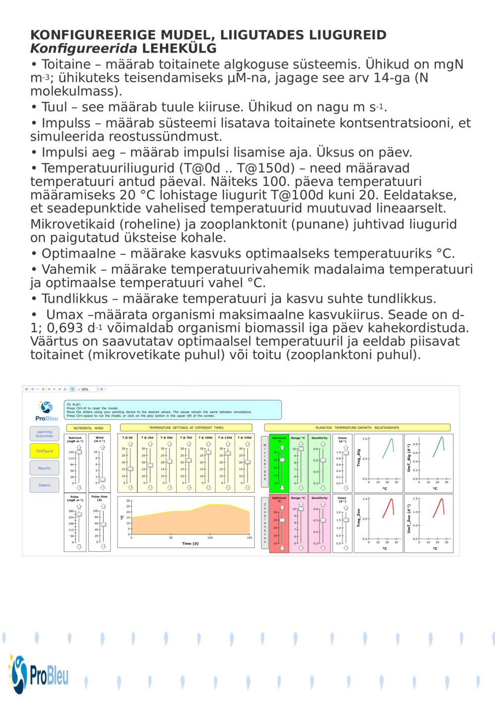 KONFIGUREERIGE MUDEL, LIIGUTADES LIUGUREID 