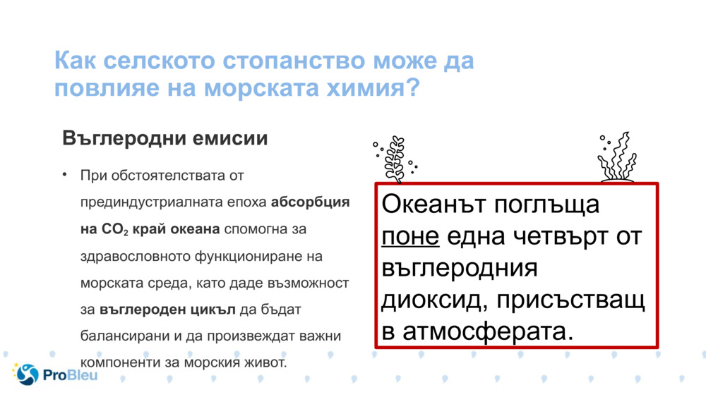 Как селското стопанство може да повлияе на морската химия?