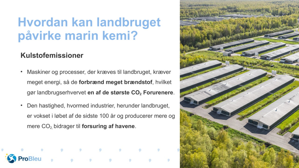 Hvordan kan landbruget påvirke marin kemi?