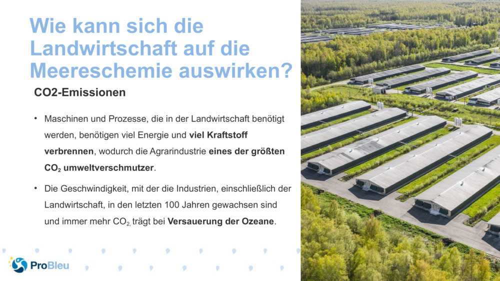 Wie kann sich die Landwirtschaft auf die Meereschemie auswirken?