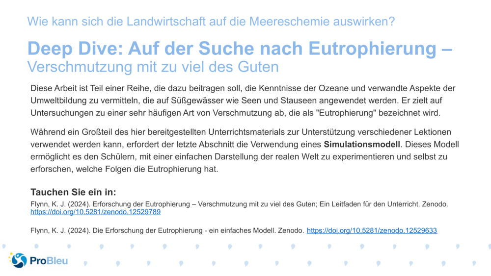 Deep Dive: Auf der Suche nach Eutrophierung – 