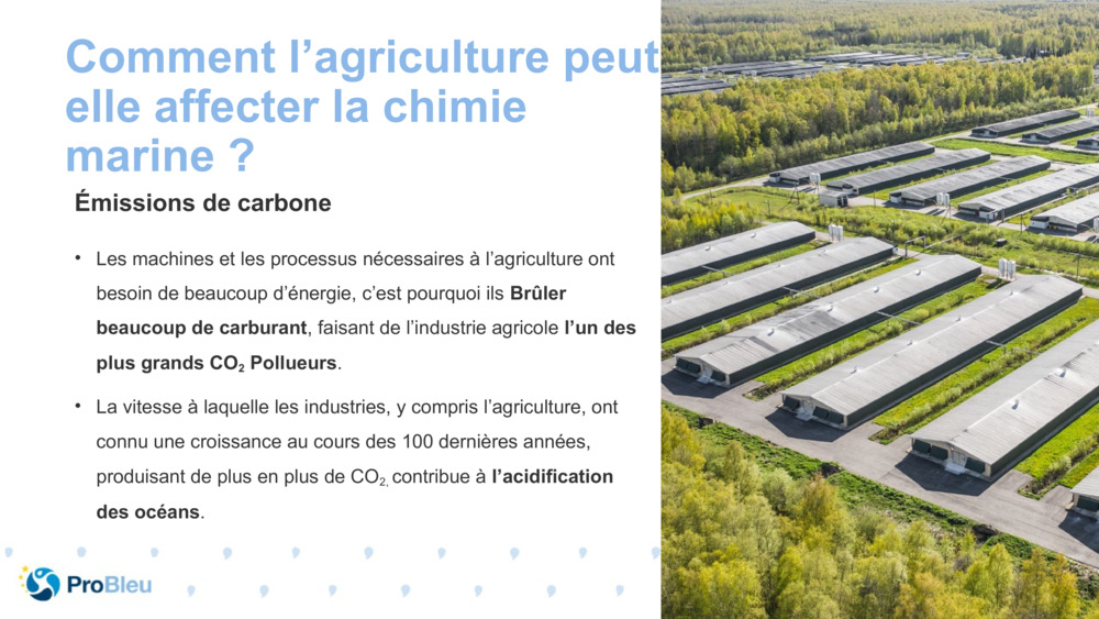 Comment l’agriculture peut-elle affecter la chimie marine ?