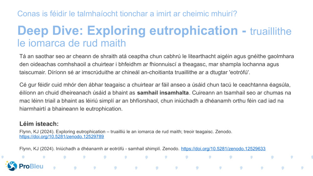 Deep Dive: Exploring eutrophication - 