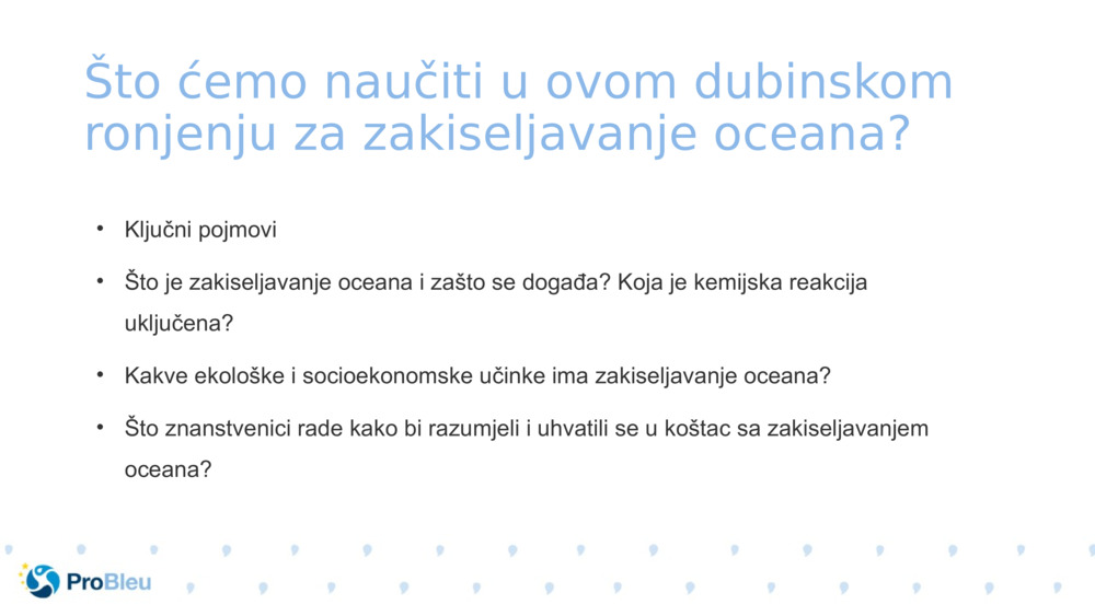 Što ćemo naučiti u ovom dubinskom ronjenju za zakiseljavanje oceana?