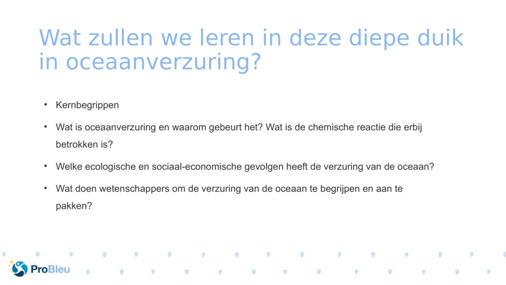 Wat zullen we leren in deze diepe duik in oceaanverzuring?