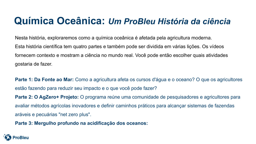 Química Oceânica: 