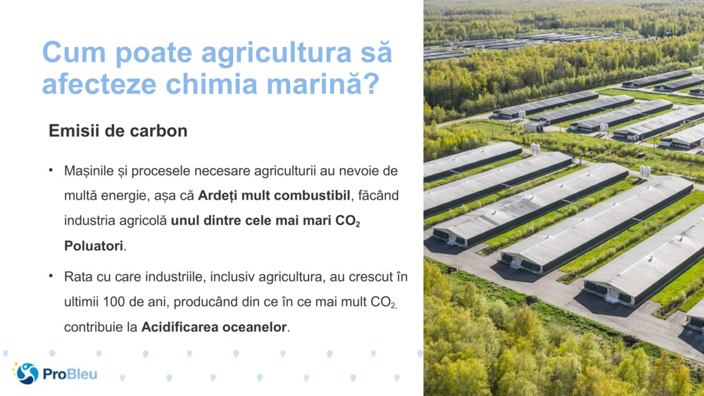 Cum poate agricultura să afecteze chimia marină?