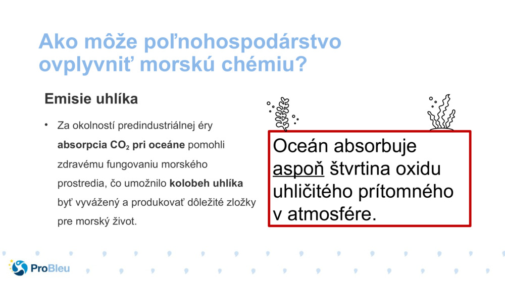 Ako môže poľnohospodárstvo ovplyvniť morskú chémiu?