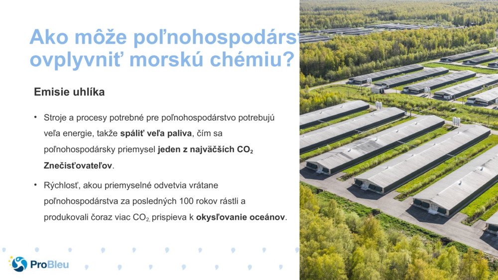 Ako môže poľnohospodárstvo ovplyvniť morskú chémiu?