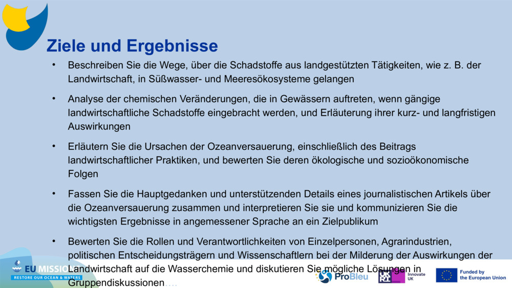 Ziele und Ergebnisse