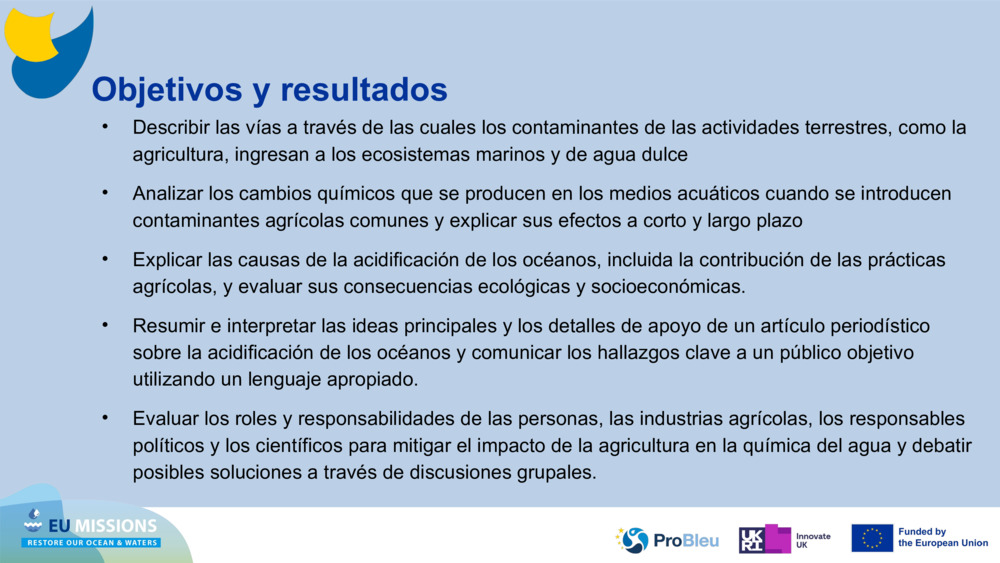 Objetivos y resultados