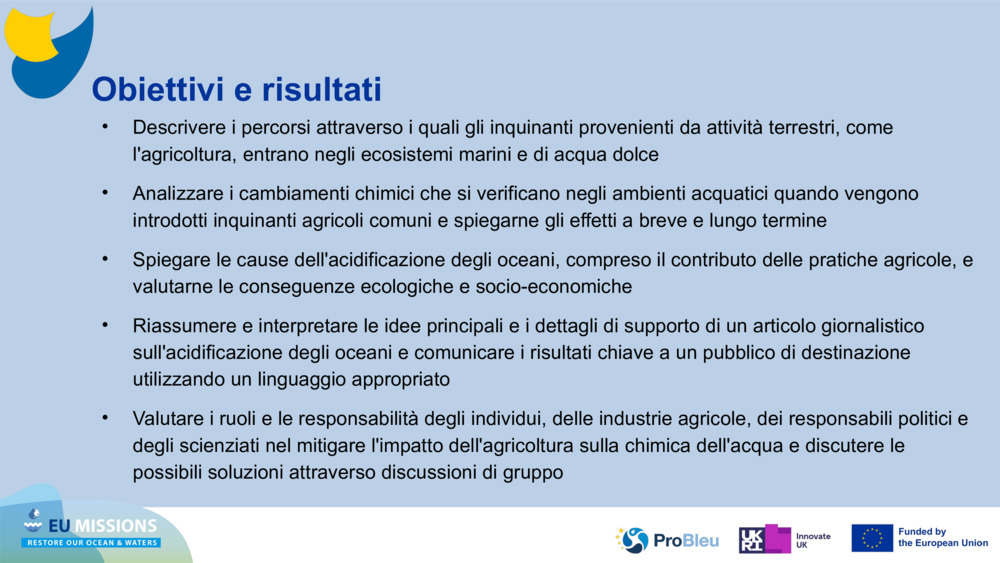 Obiettivi e risultati