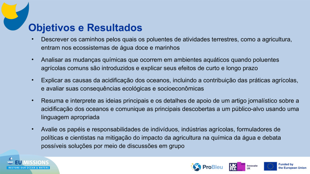 Objetivos e Resultados