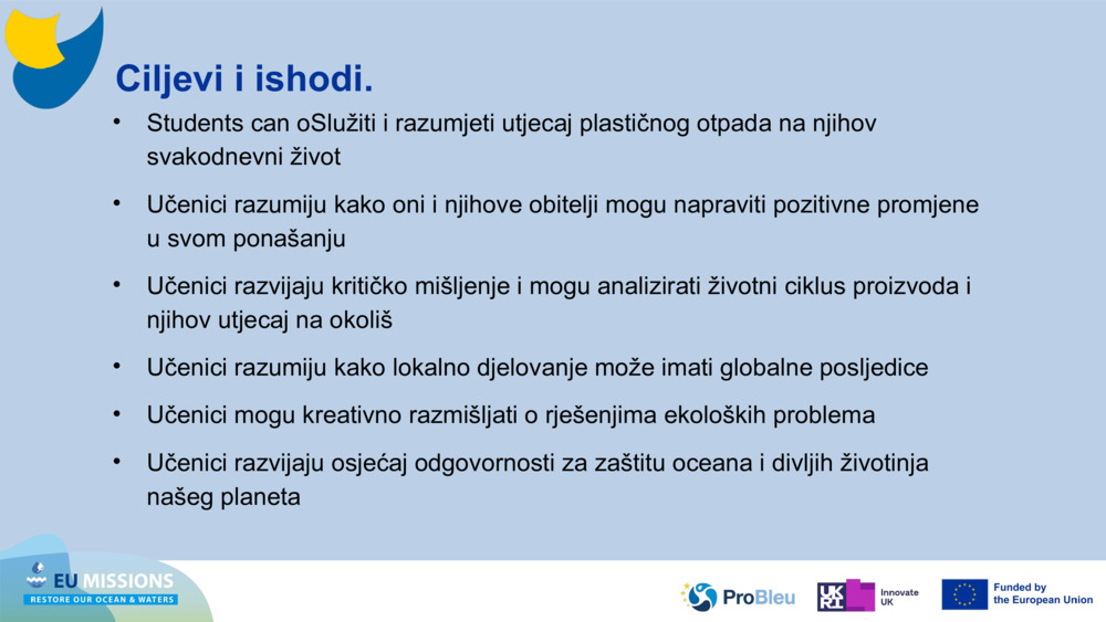 Ciljevi i ishodi