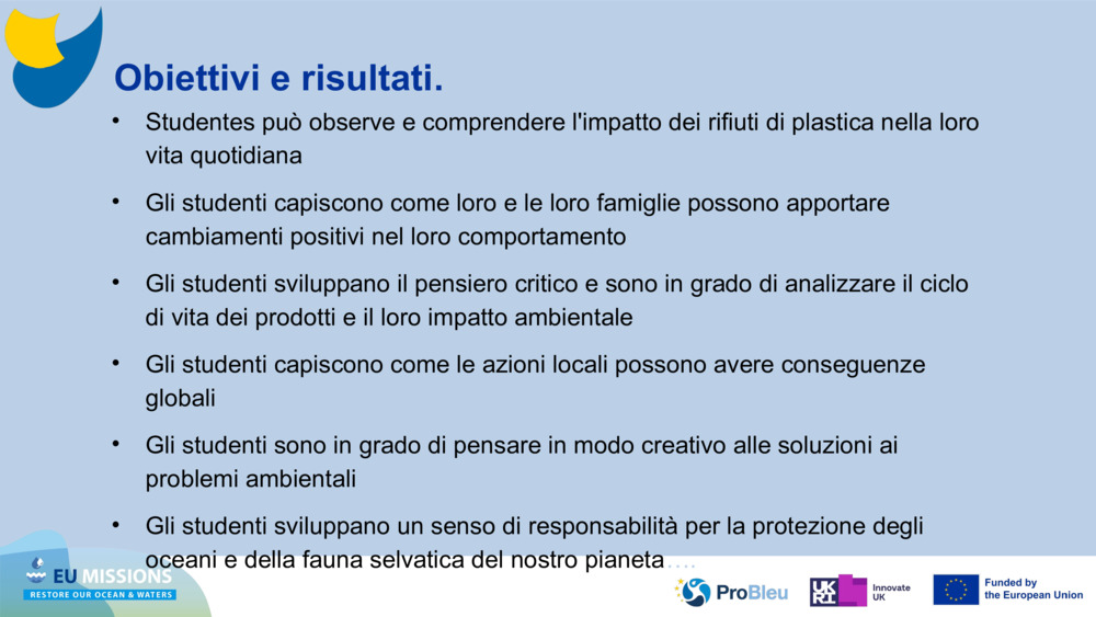 Obiettivi e risultati