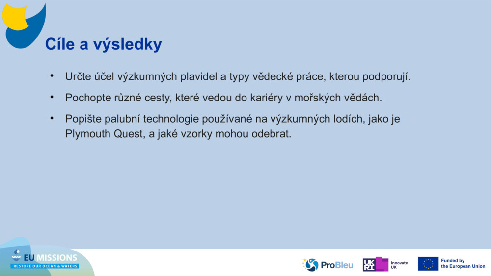 Cíle a výsledky