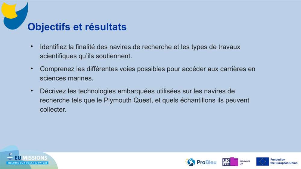 Objectifs et résultats