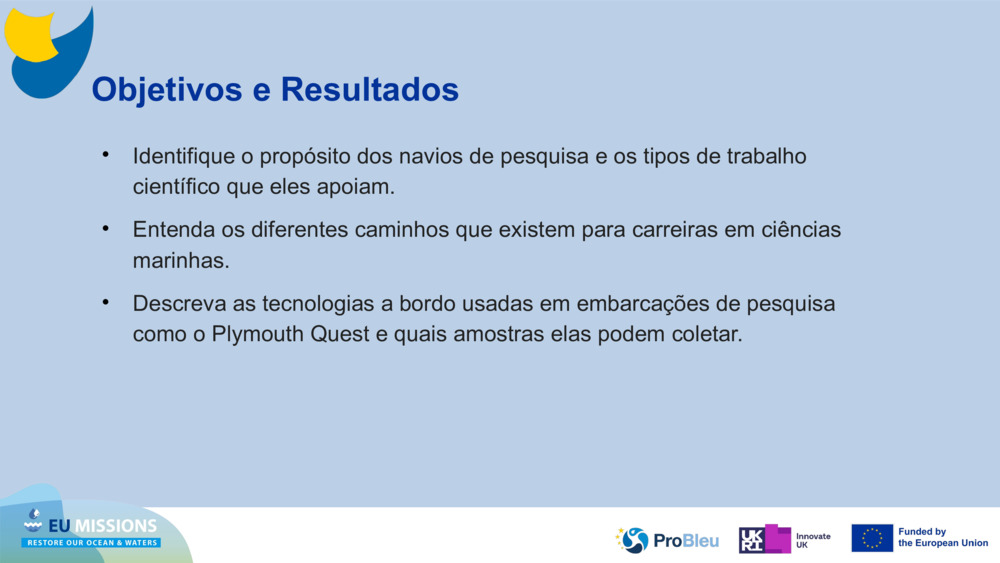 Objetivos e Resultados