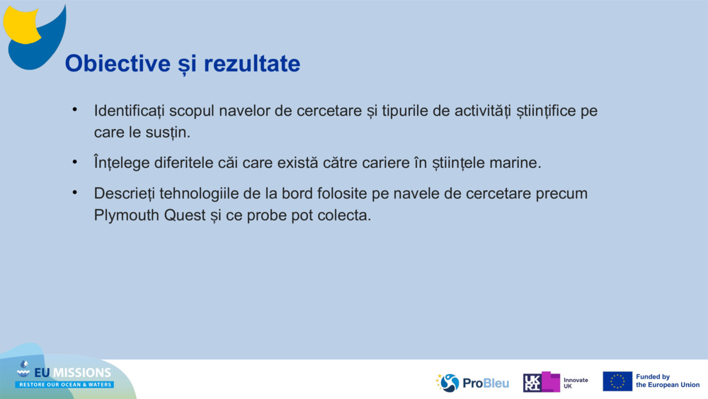 Obiective și rezultate