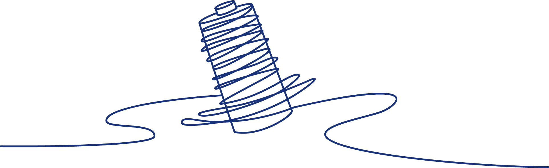 Blue Thread Graphic
